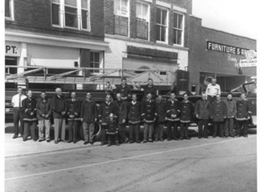 old photo of Black volunteer firefighters