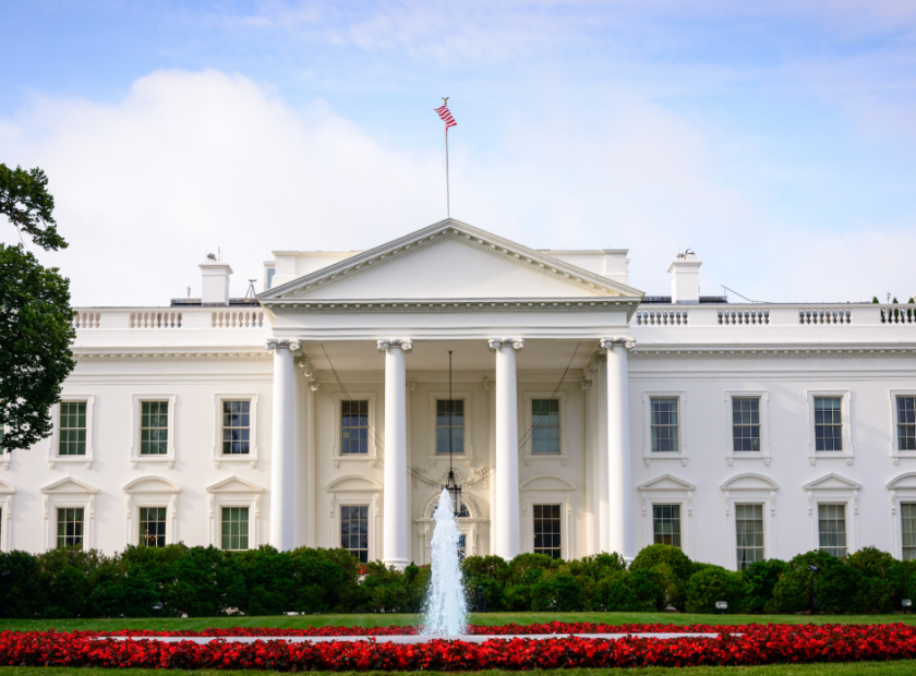 front of the white house